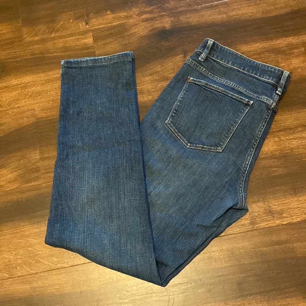 J. Jill Women's Straight Leg Jeans in Dark Blue Denim